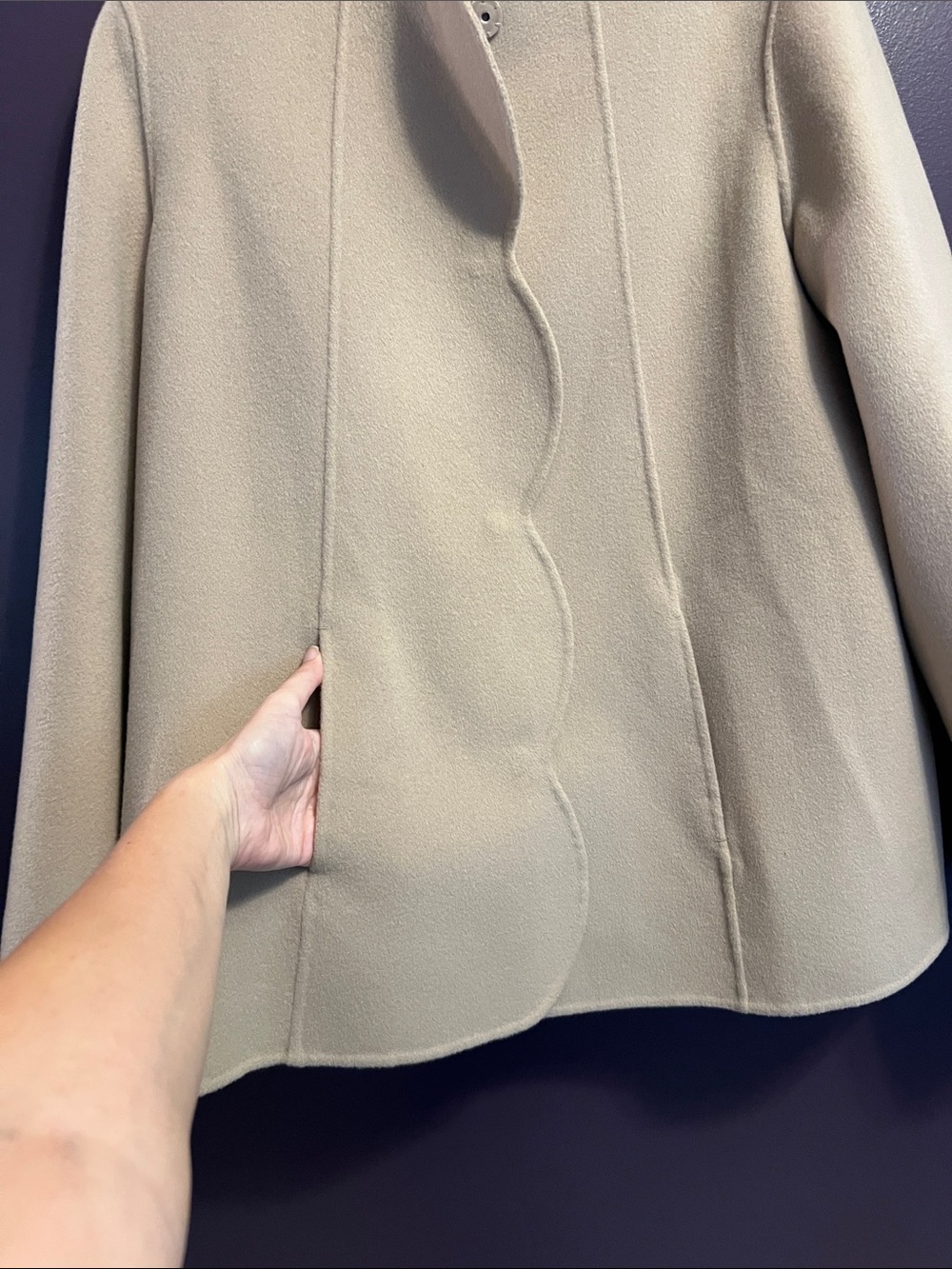 Weekend Max Mara Beige Snap-Front Jacket - Picture 6 of 8